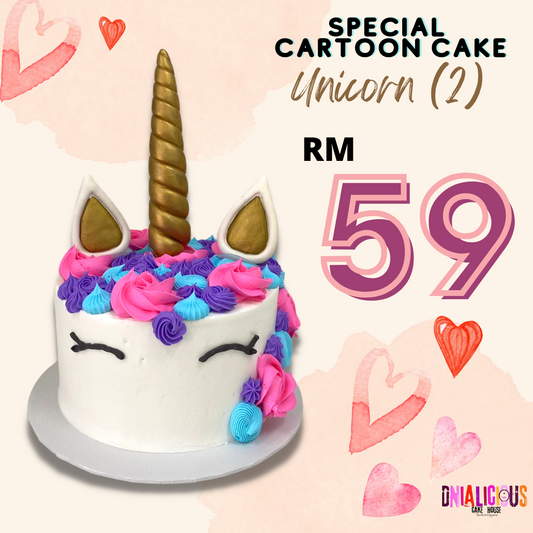Special Cartoon Cake - Unicorn (2)
