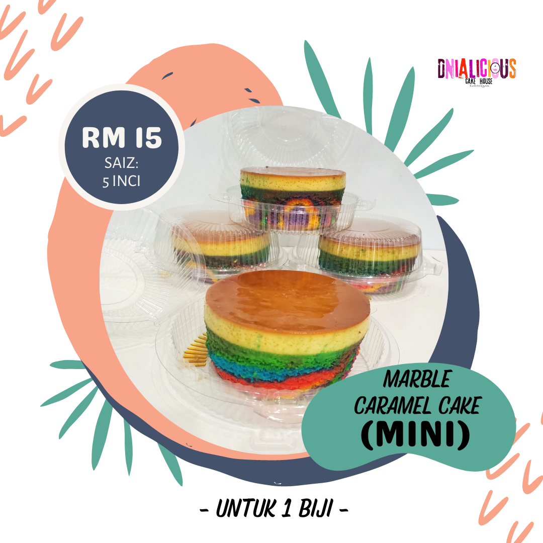 Marble Caramel Cake (Mini)