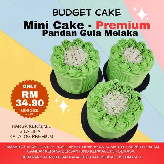 Mini Cake - Premium Pandan Gula Melaka