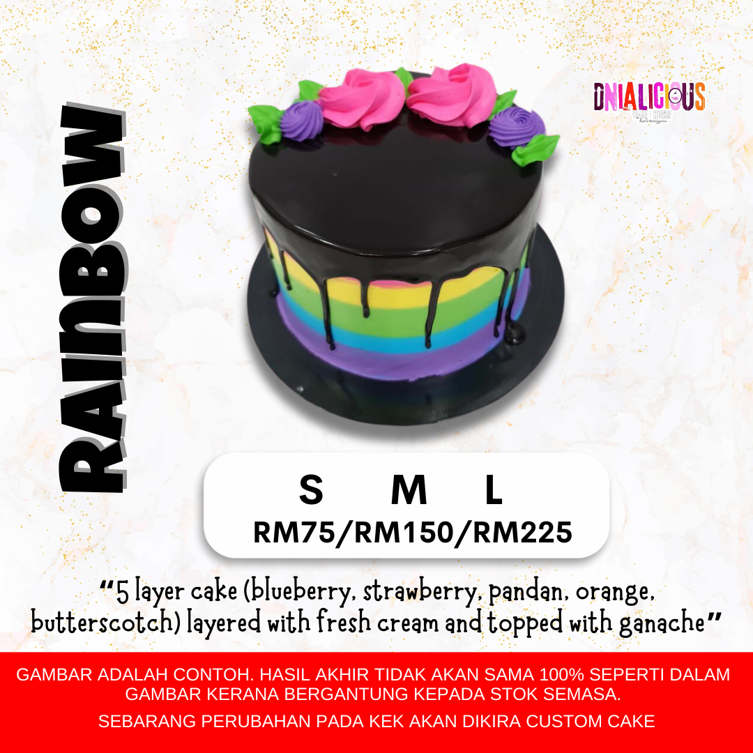 Premium Cake - Rainbow