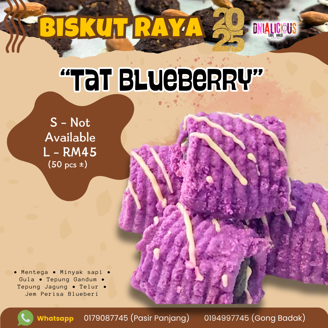 Biskut Raya - Tat Blueberry